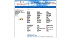 Desktop Screenshot of insurance500.com
